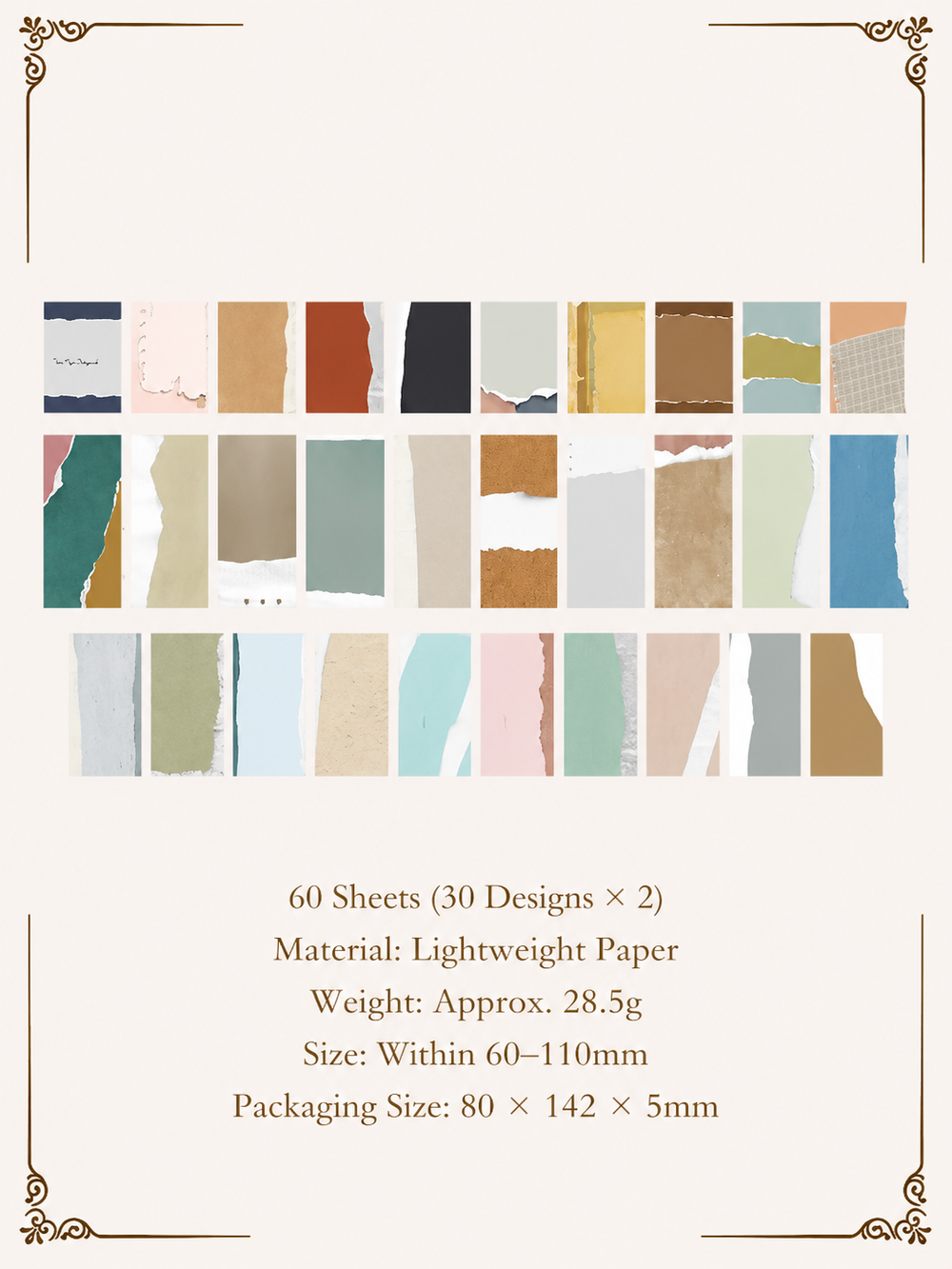Vintage Aesthetic Scrapbooking Paper Pack