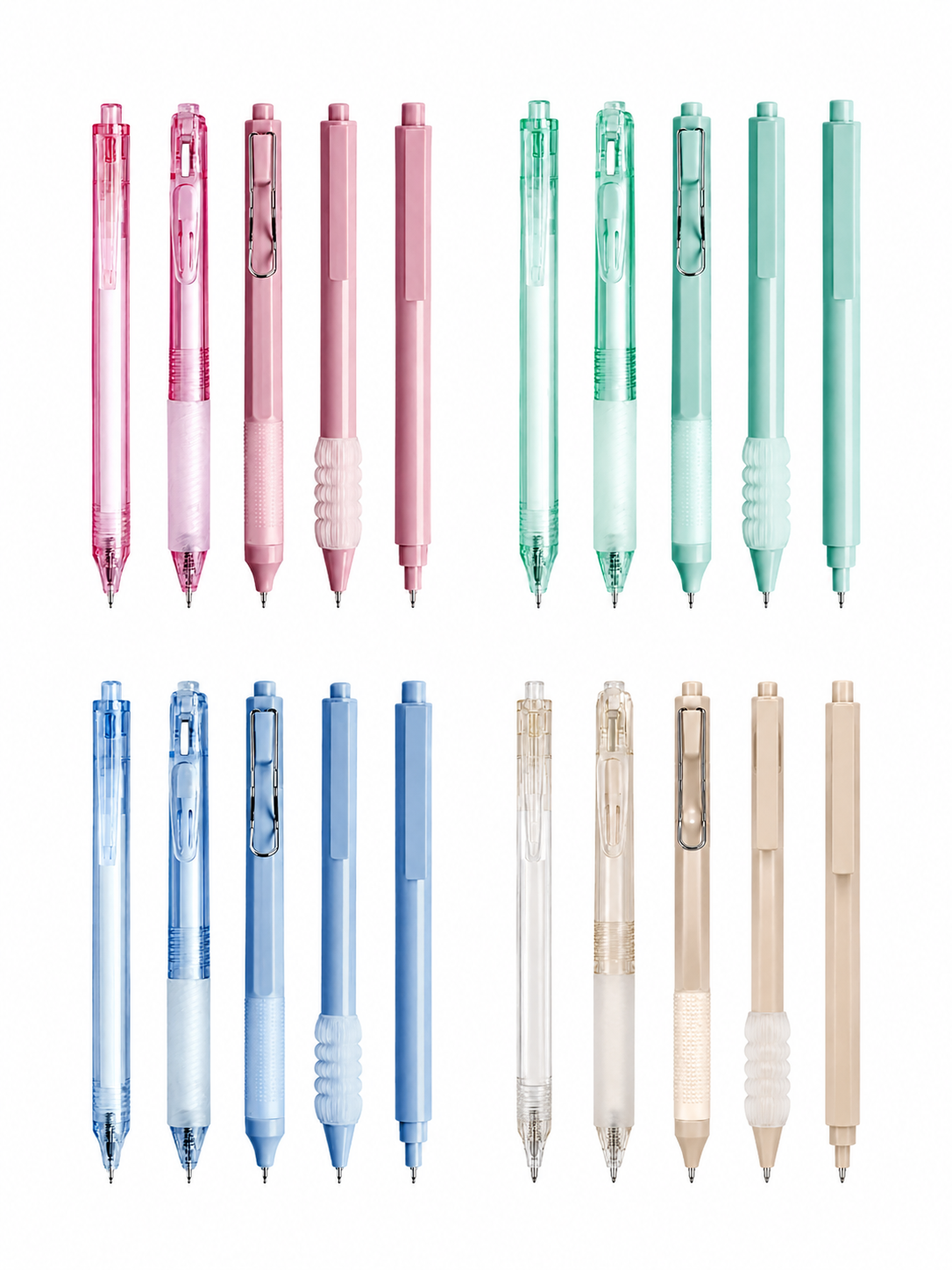 Minimalist Pastel Gel Pens Set