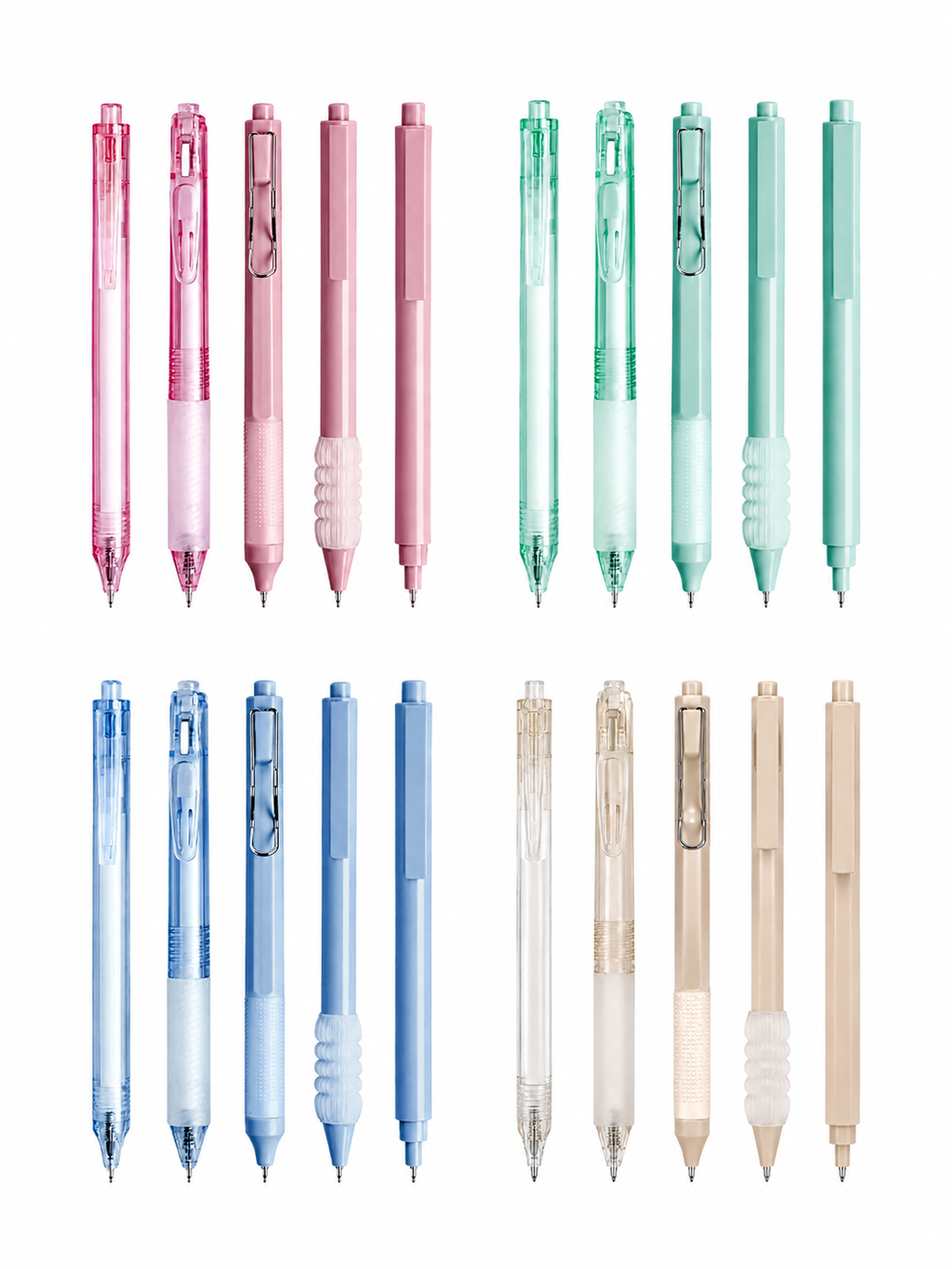 Minimalist Pastel Gel Pens Set