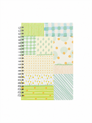 Spring Patchwork B5 Notebook – Soft Lined Pages
