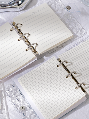 Soft Clear Ripple Journal – Detachable Pages
