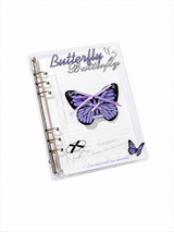 Acrylic Ballet Strap A5 Journal – Metal Clip Loose-Leaf Notebook