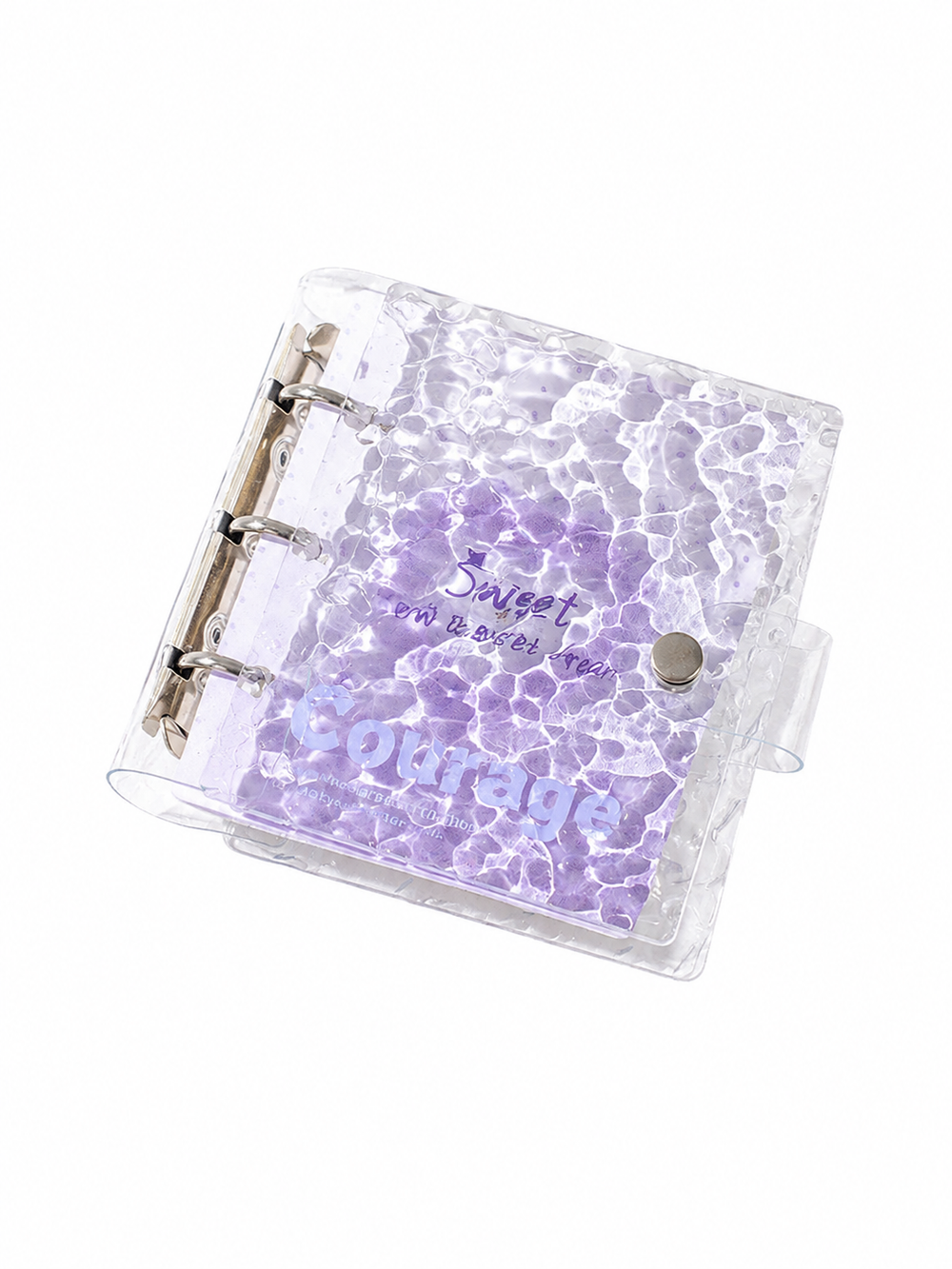 Soft Clear Ripple Journal – Detachable Pages