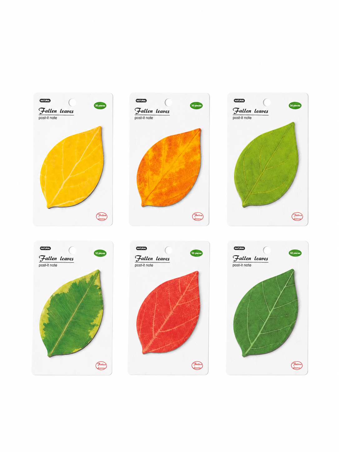 Realistic Leaf Shaped Sticky Notes