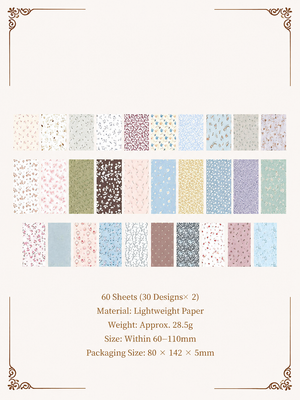 Vintage Aesthetic Scrapbooking Paper Pack