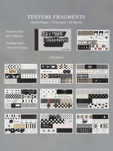 Texture Fragments Washi Sticker Book