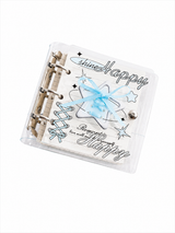 Acrylic Ballet Strap A5 Journal – Metal Clip Loose-Leaf Notebook