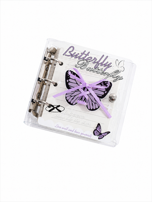 Acrylic Ballet Strap A5 Journal – Metal Clip Loose-Leaf Notebook