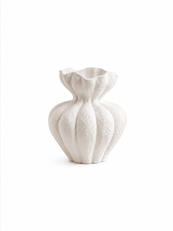Unglazed Sculptural Ceramic Vase