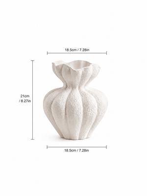 Unglazed Sculptural Ceramic Vase