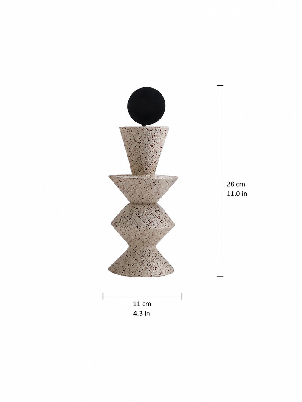 Abstract Geometric Resin Decorative Sculpture | Modern Minimalist Home Décor