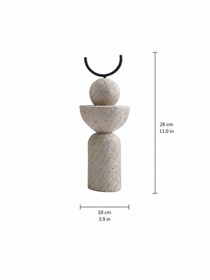 Abstract Geometric Resin Decorative Sculpture | Modern Minimalist Home Décor