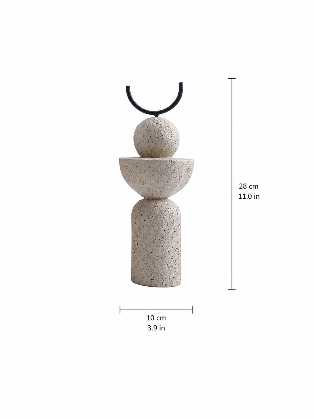 Abstract Geometric Resin Decorative Sculpture | Modern Minimalist Home Décor