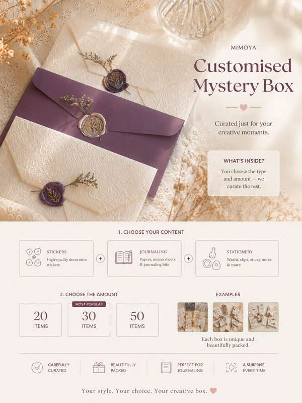 Customised Mystery Box | Stickers, Journaling & Stationery