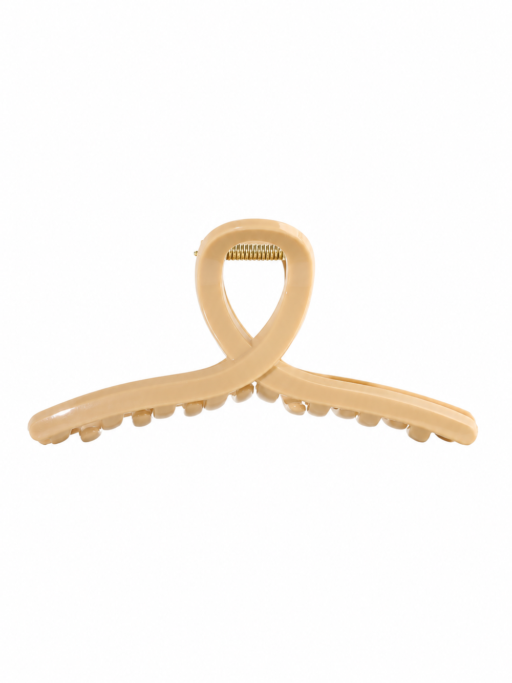 Oversized Crossed Silicone Hair Claw Clip
