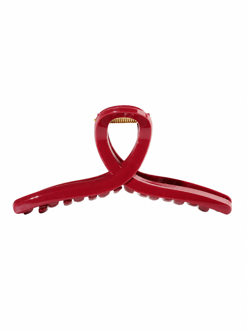 Oversized Crossed Silicone Hair Claw Clip