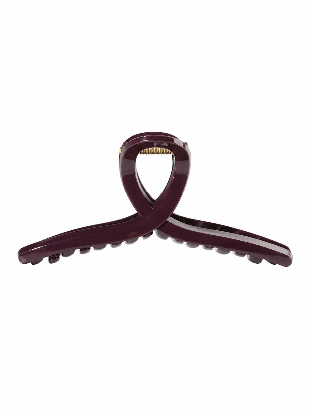 Oversized Crossed Silicone Hair Claw Clip