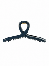 Oversized Crossed Silicone Hair Claw Clip
