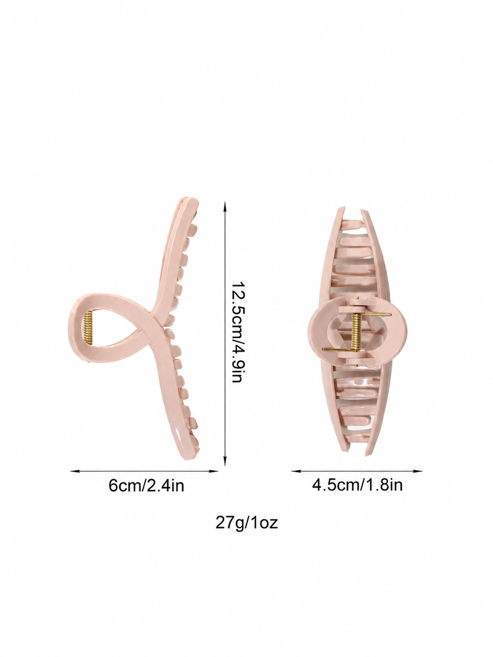 Oversized Crossed Silicone Hair Claw Clip