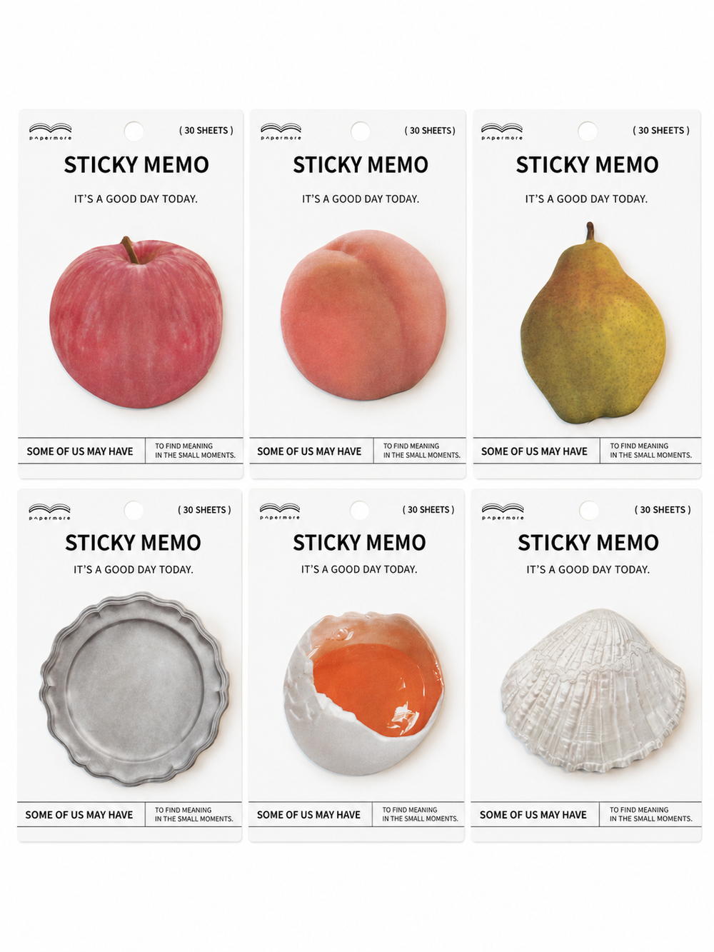 Cute Fruit Die-Cut Sticky Notes