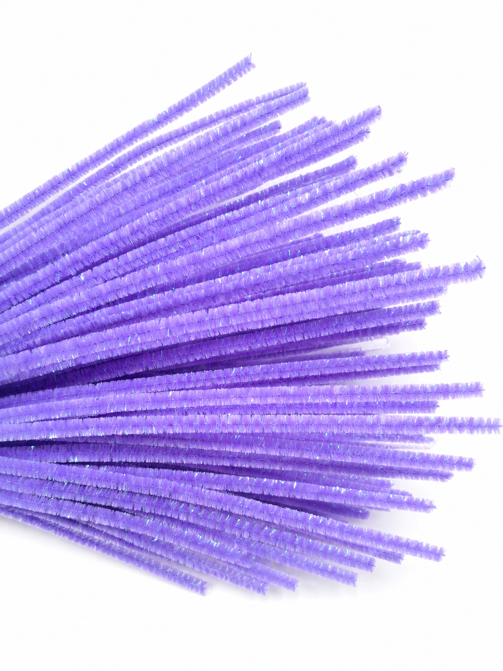 Rainbow Glitter Chenille Stems - 30 colours