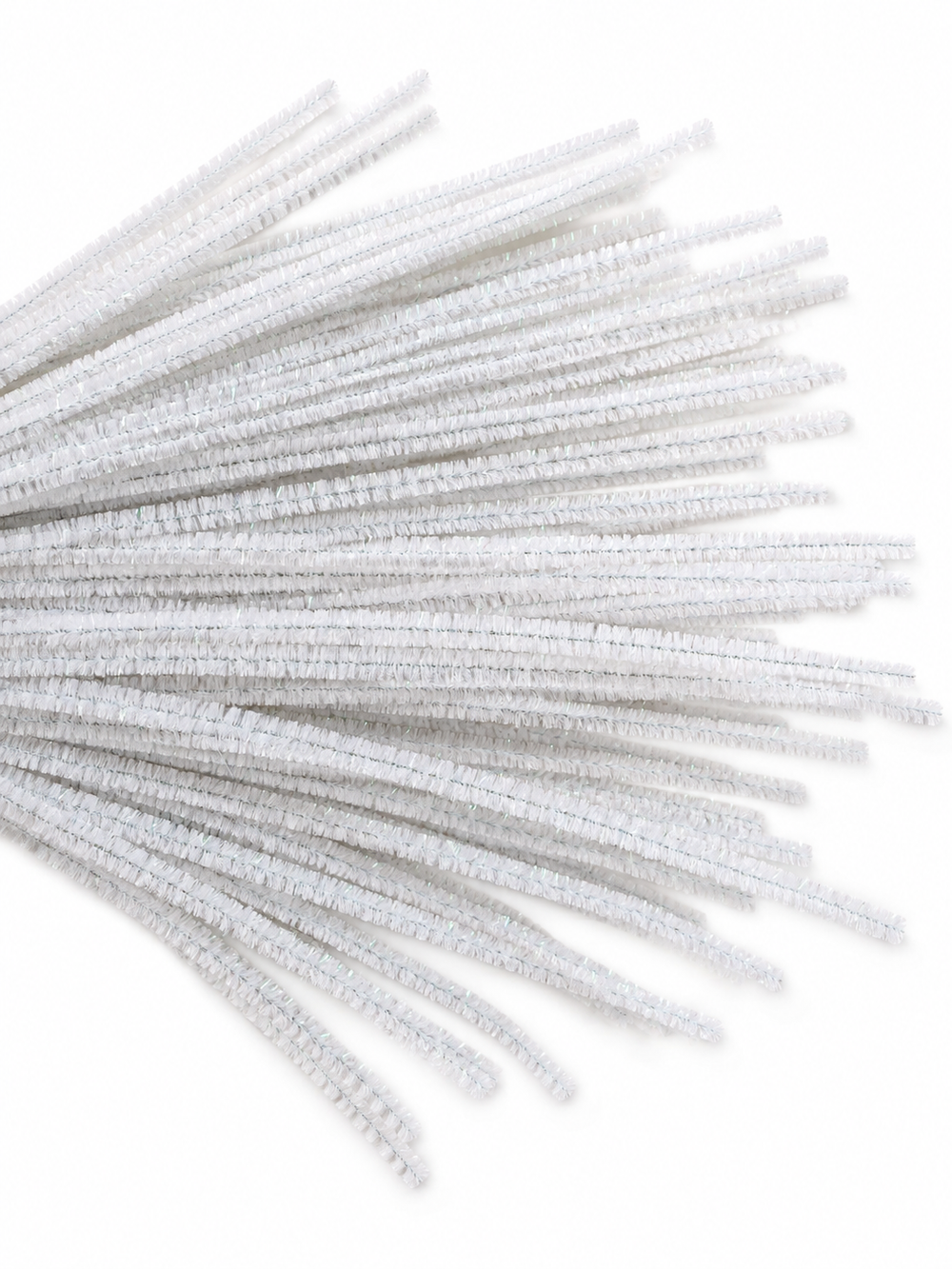 Rainbow Glitter Chenille Stems - 30 colours