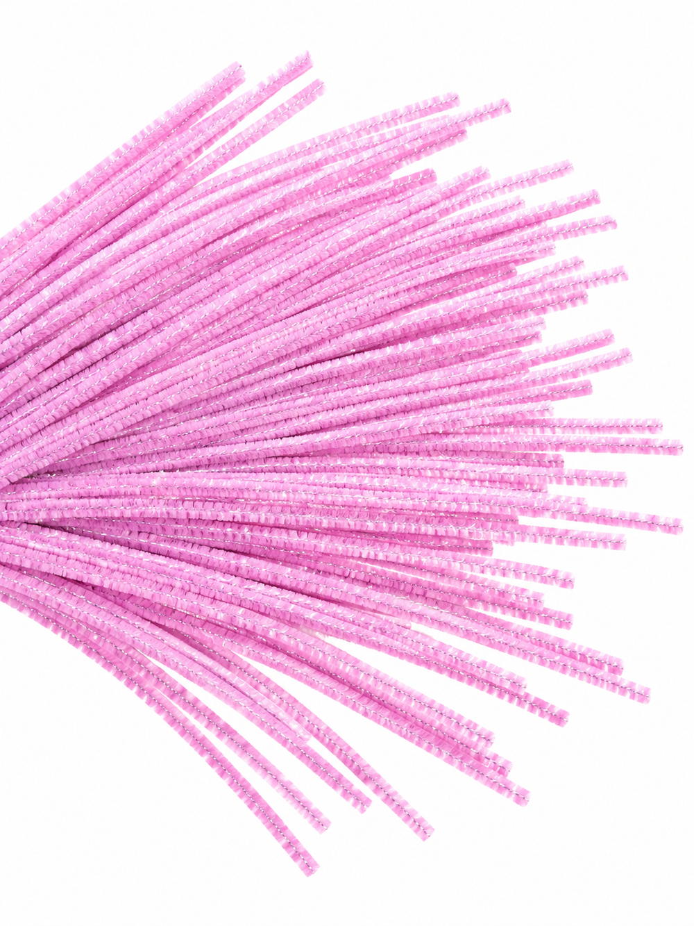 Rainbow Glitter Chenille Stems - 30 colours