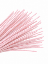 Rainbow Glitter Chenille Stems - 30 colours