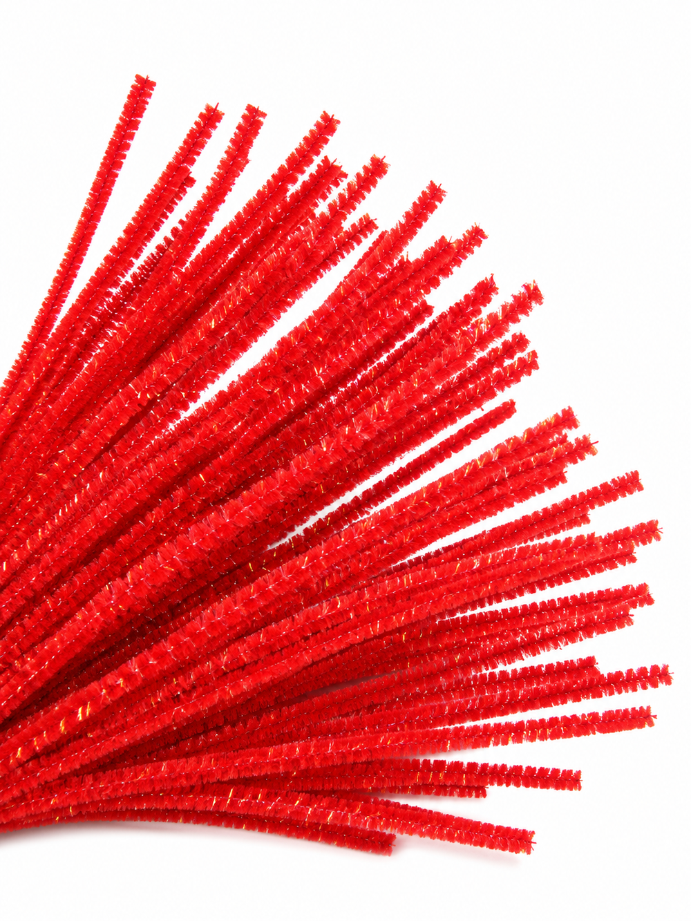 Rainbow Glitter Chenille Stems - 30 colours