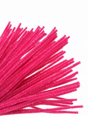 Rainbow Glitter Chenille Stems - 30 colours