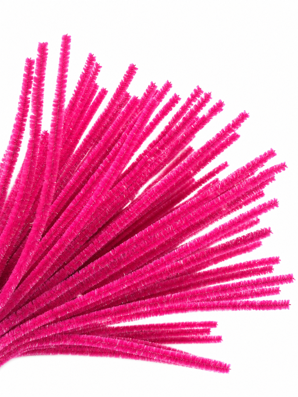 Rainbow Glitter Chenille Stems - 30 colours