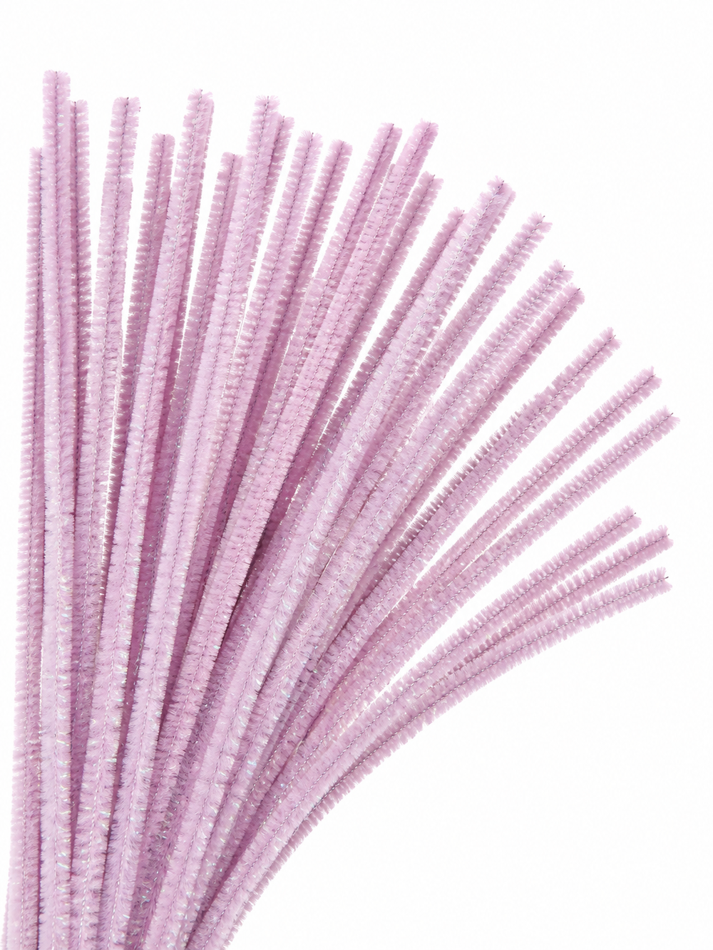 Rainbow Glitter Chenille Stems - 30 colours