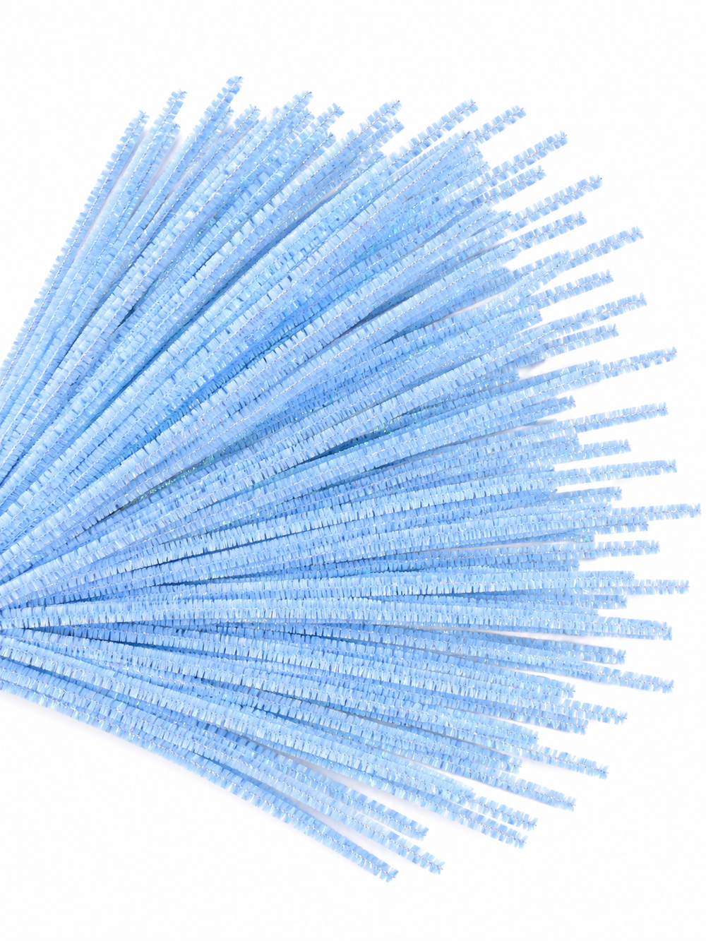 Rainbow Glitter Chenille Stems - 30 colours
