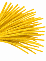 Rainbow Glitter Chenille Stems - 30 colours