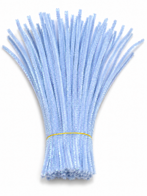 Rainbow Glitter Chenille Stems - 30 colours