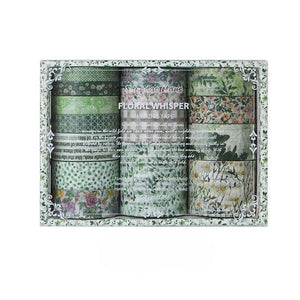 Floral Whisper Vintage Washi Tape Set