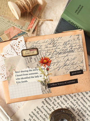 Vintage Aesthetic Scrapbooking Paper Pack