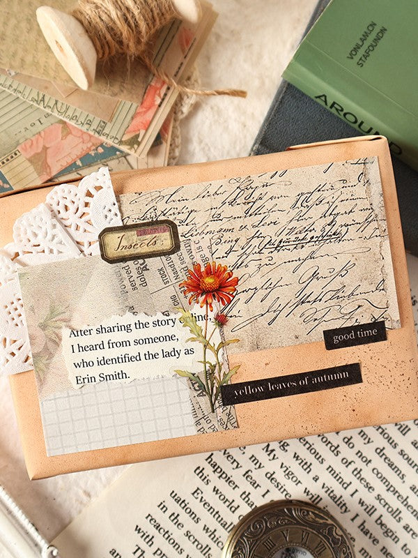 Vintage Aesthetic Scrapbooking Paper Pack