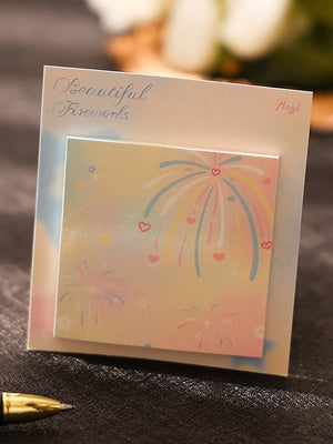 Firework Glow Aesthetic Sticky Notes