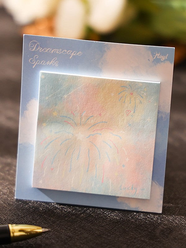 Firework Glow Aesthetic Sticky Notes