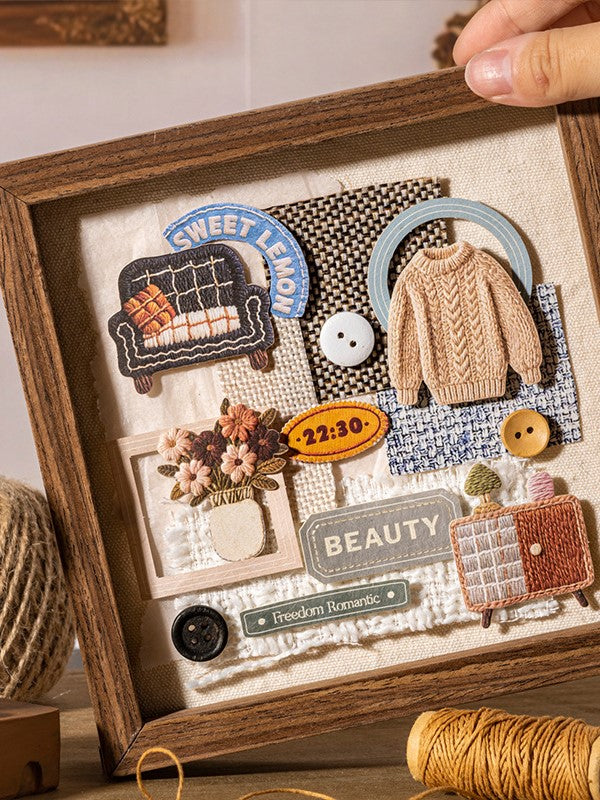 Cozy Little Things Embossed Sticker Pack