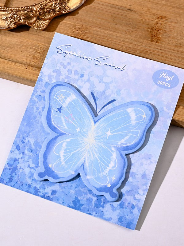 Aesthetic Butterfly Shaped Sticky Notes