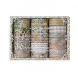 Floral Whisper Vintage Washi Tape Set