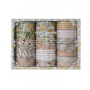 Floral Whisper Vintage Washi Tape Set