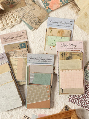 Vintage Aesthetic Scrapbooking Paper Pack