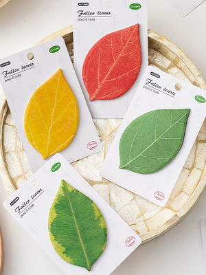 Realistic Leaf Shaped Sticky Notes