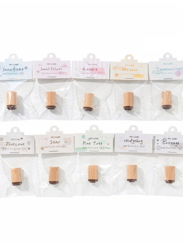 Forest Friends Wooden Mini Stamp