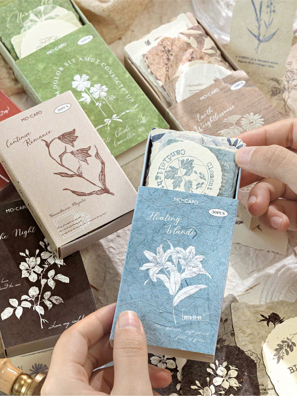 Forest Overture Embossed Sticker Set
