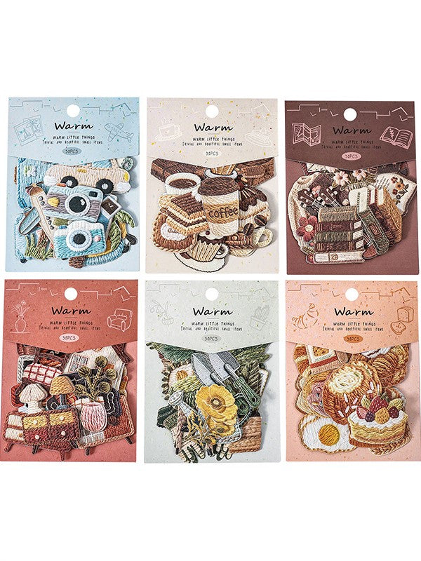 Cozy Little Things Embossed Sticker Pack