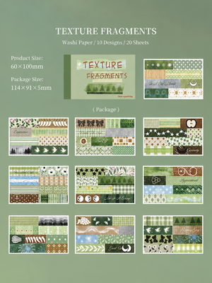 Texture Fragments Washi Sticker Book
